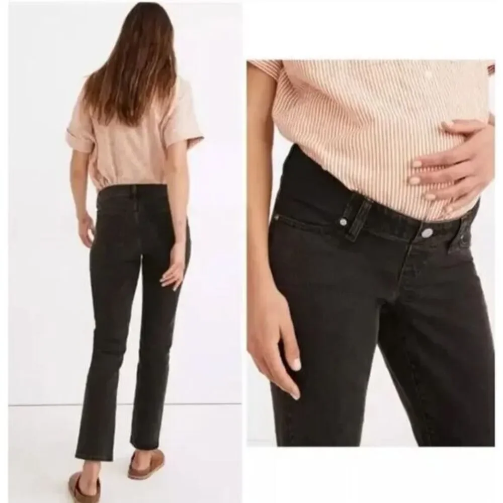 NEW Madewell‎ Maternity Side-Panel Perfect Vintage Jeans in Lunar Wash, 24 - Picture 2 of 15